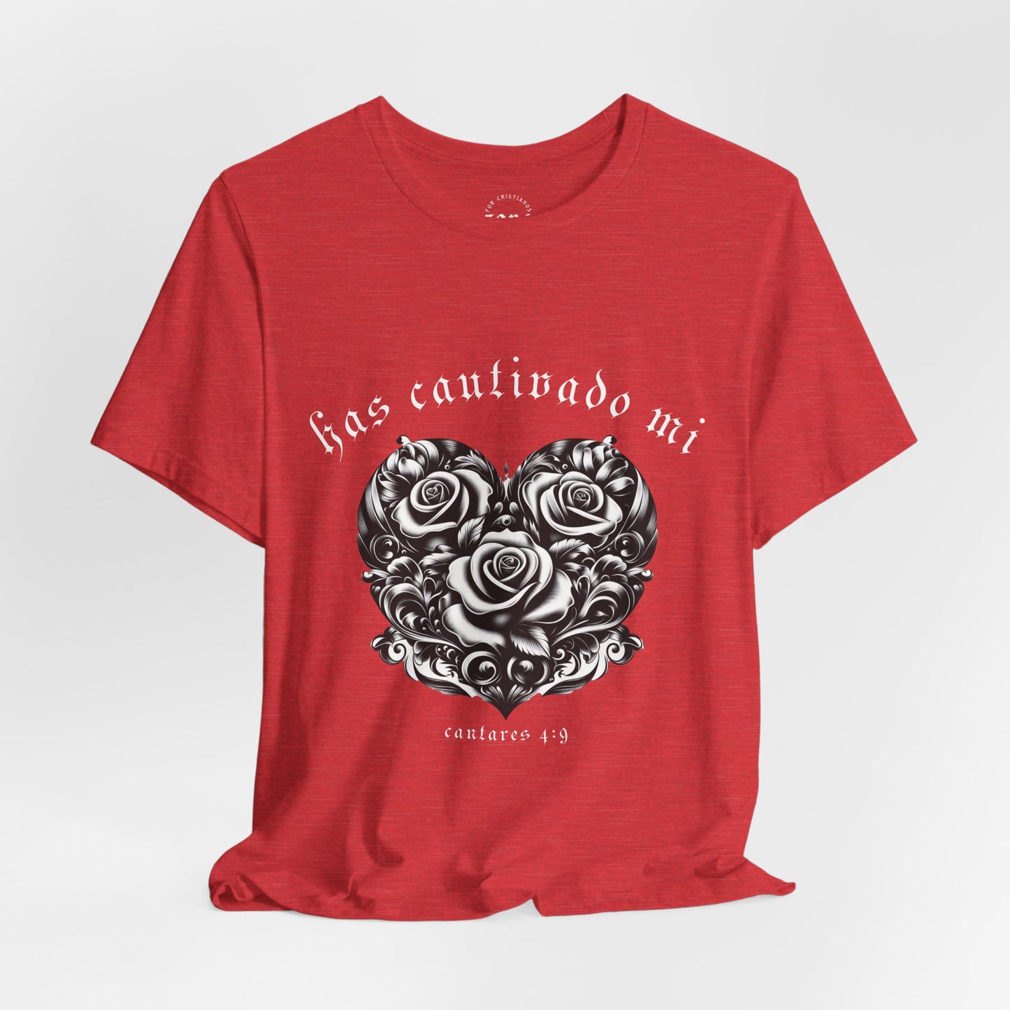 Camiseta Has Cautivado Mi Corazón (estampado delante, bicolor 2)