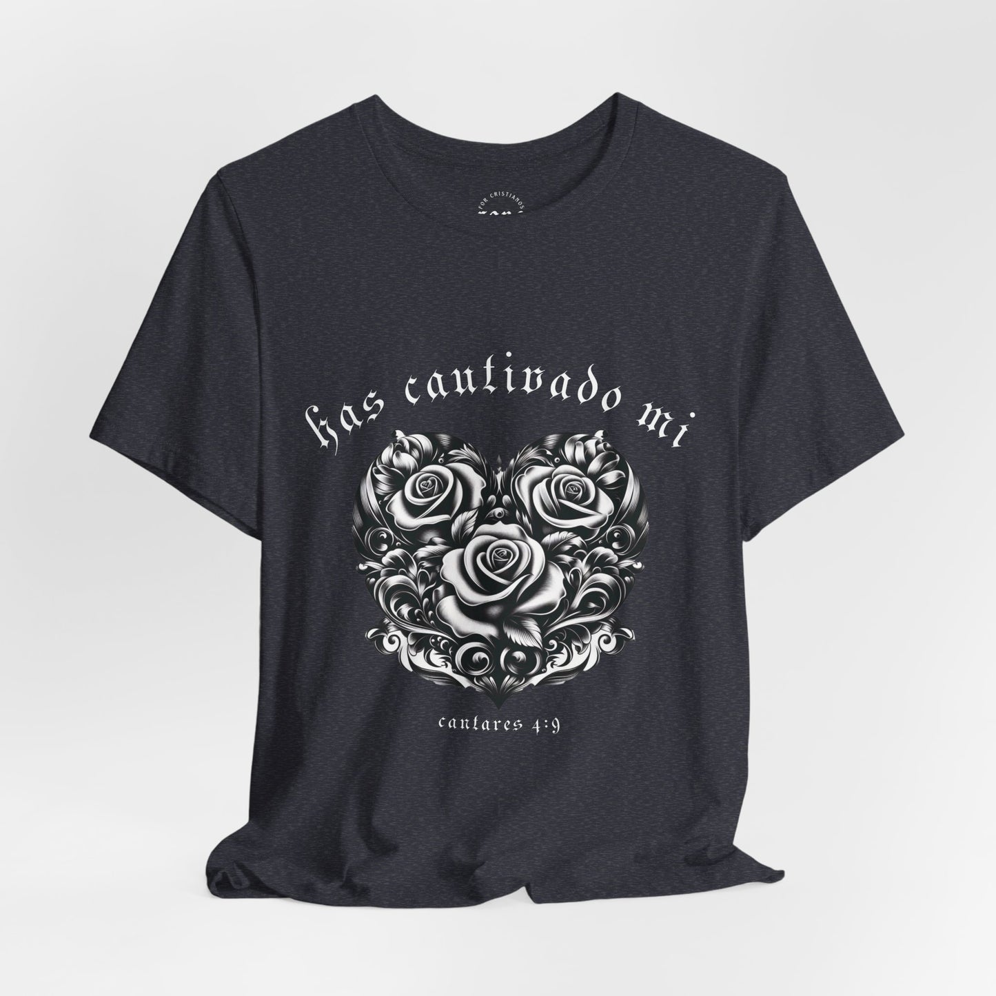 Camiseta Has Cautivado Mi Corazón (estampado delante, bicolor 2)