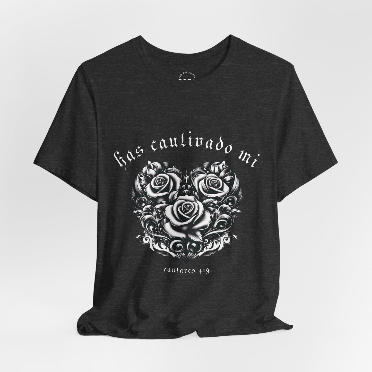 Camiseta Has Cautivado Mi Corazón (estampado delante, bicolor 2)