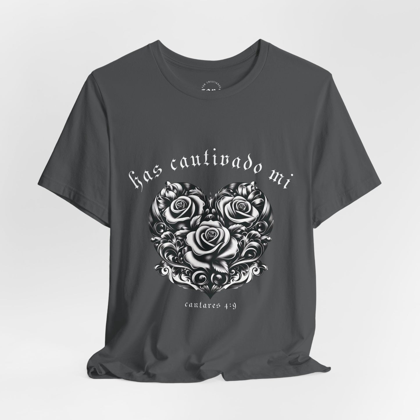 Camiseta Has Cautivado Mi Corazón (estampado delante, bicolor 2)