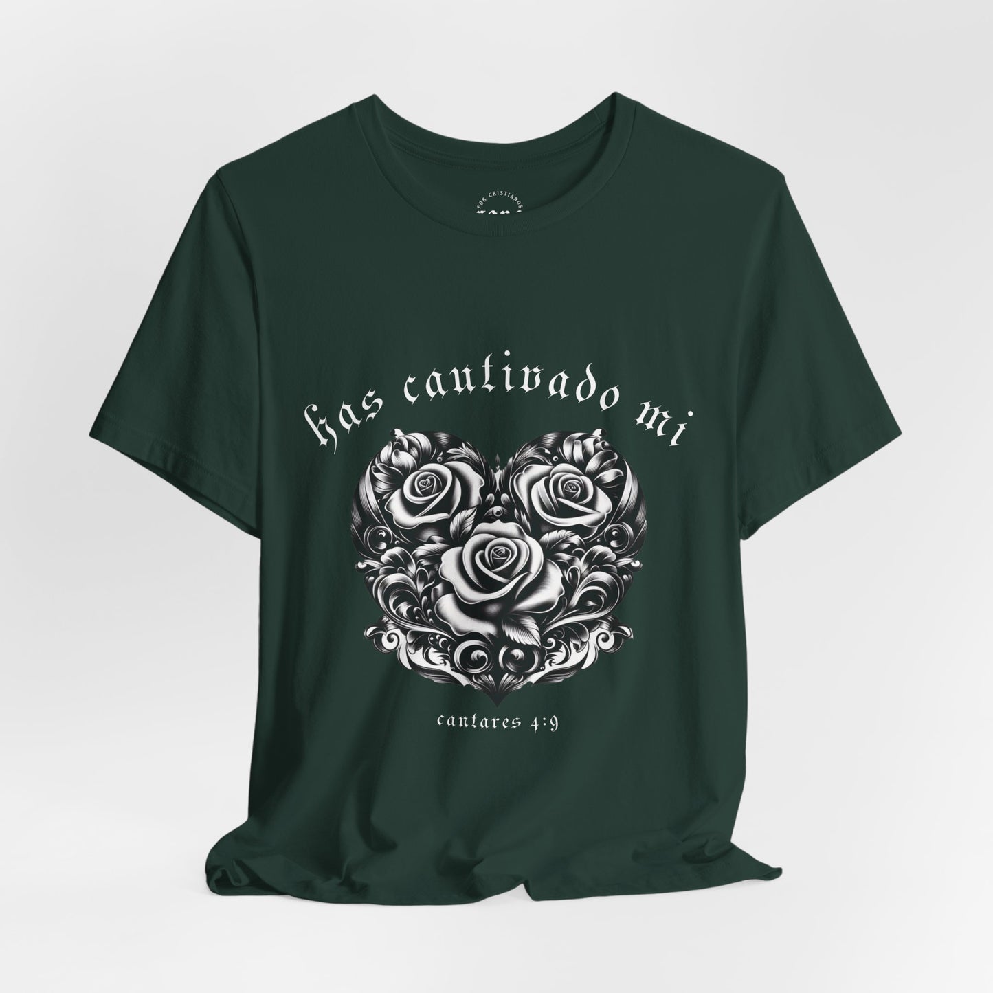 Camiseta Has Cautivado Mi Corazón (estampado delante, bicolor 2)
