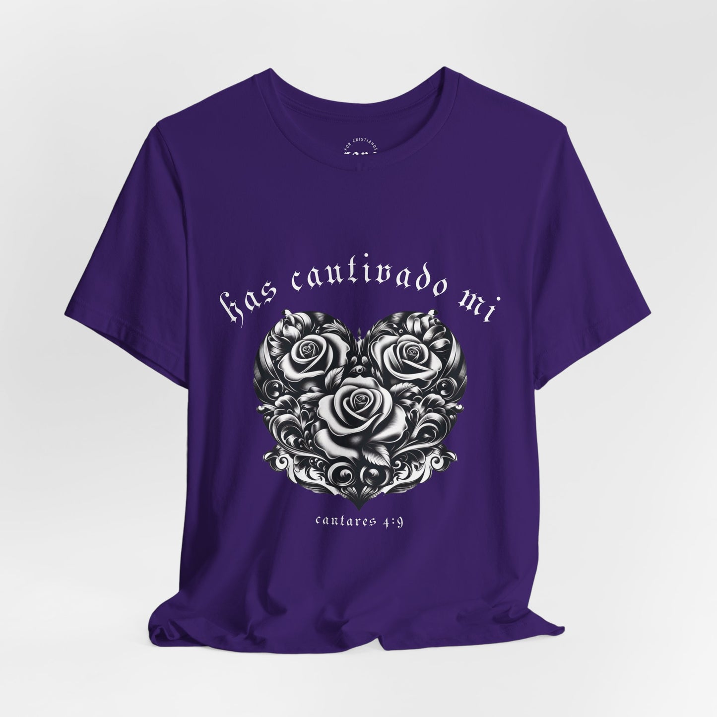 Camiseta Has Cautivado Mi Corazón (estampado delante, bicolor 2)