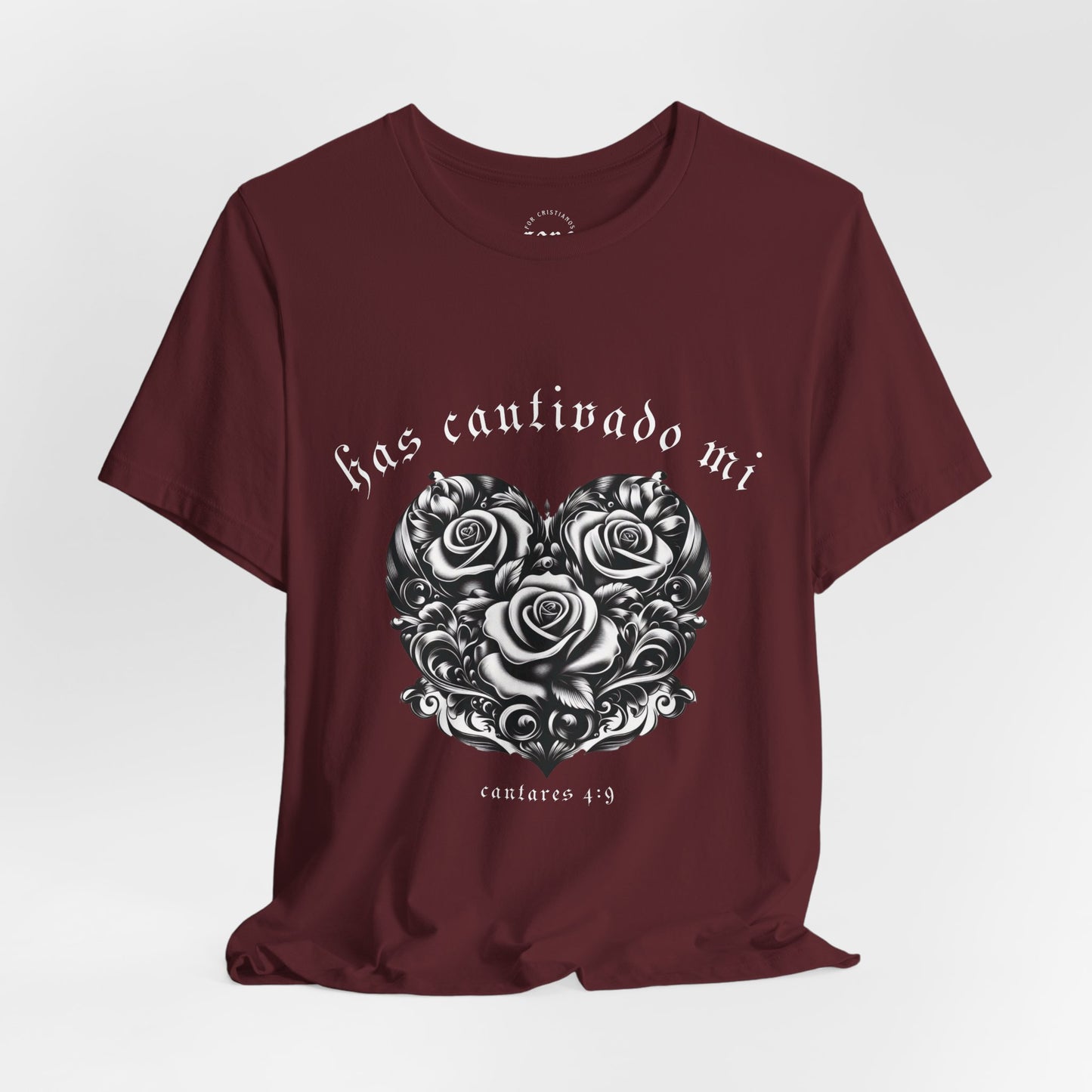 Camiseta Has Cautivado Mi Corazón (estampado delante, bicolor 2)